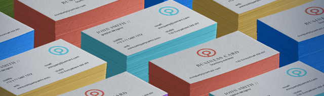 < Business Cards -  Post Cards - Envelopes